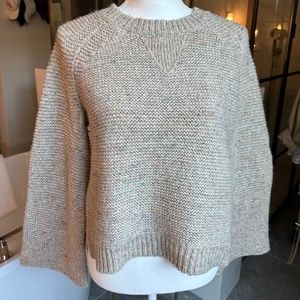 🤎 NWT!! MADEWELL Chunky loose fit Beige pullover, SIZE S!!
